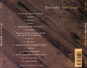 Elton John - Love Songs (CD) (NM or M-, VG+)