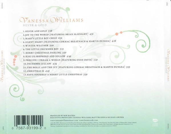 Vanessa Williams - Silver & Gold (CD) (NM or M-, VG+)