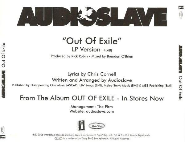 Audioslave - Out Of Exile (CDr) (NM or M-, NM or M-)