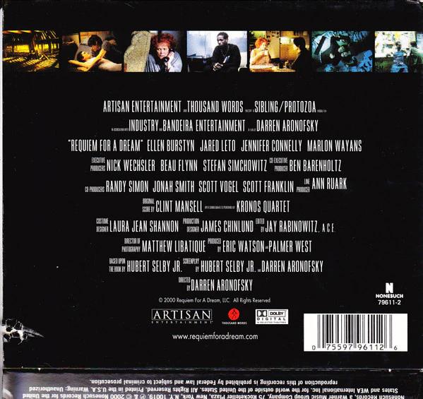 Clint Mansell Featuring Kronos Quartet - Requiem For A Dream (CD) (NM or M-, VG+)