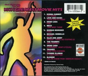 Various - Disco's Greatest Movie Hits (Disco Nights Vol. 10) (CD) (VG+, NM or M-)