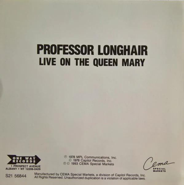 Professor Longhair - Live On The Queen Mary (CD) (NM or M-, NM or M-)