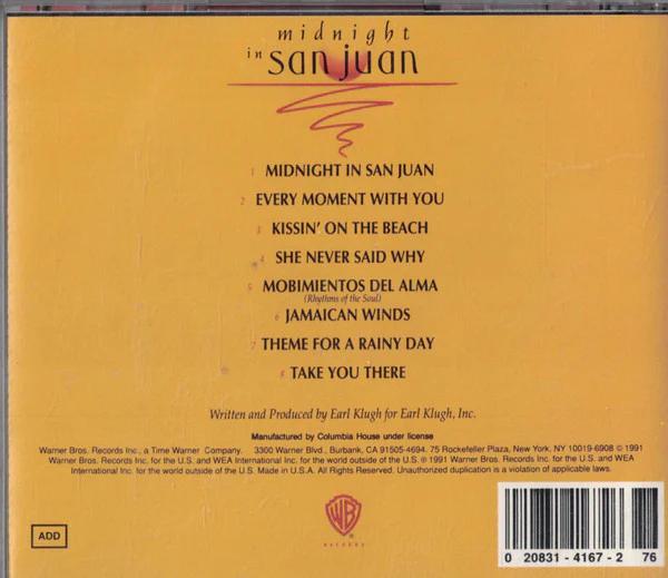 Earl Klugh - Midnight In San Juan (CD) (VG+, VG+)