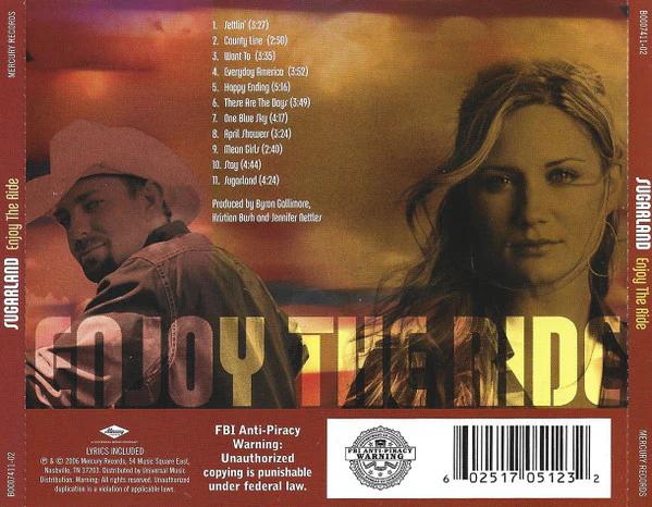 Sugarland  - Enjoy The Ride (CD) (VG+, VG+)