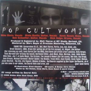 Secret Hate - Pop Cult Vomit (CD) (VG+, VG+)