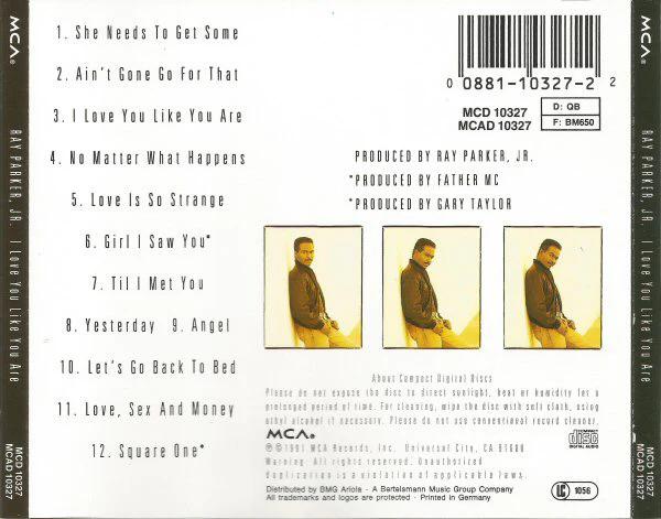 Ray Parker Jr. - I Love You Like You Are (CD) (VG+, VG+)