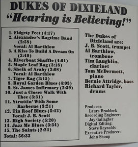 Dukes Of Dixieland - Hearing Is Believing (CD) (VG+, VG+)