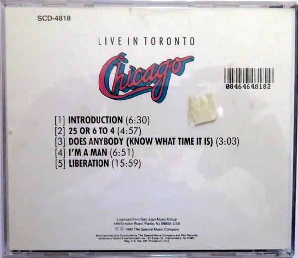 Chicago  - Live In Concert (CD) (NM or M-, VG+)