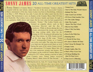 Sonny James - 20 All Time Greatest Hits (CD) (NM or M-, VG+)