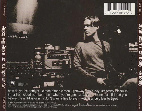 Bryan Adams - On A Day Like Today (CD) (VG+, VG+)