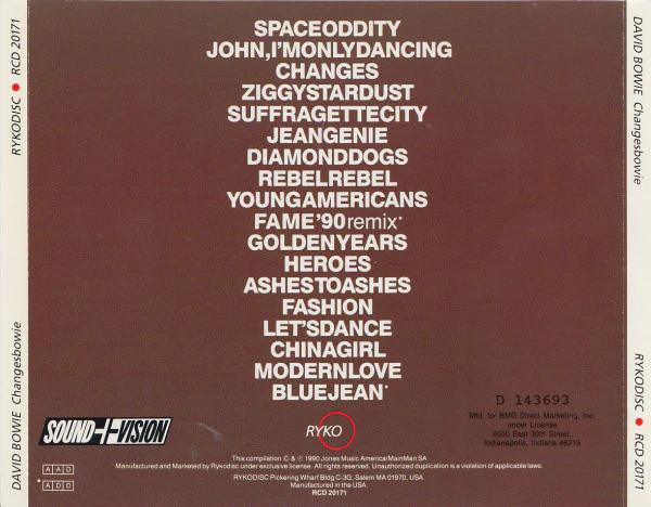 David Bowie - Changesbowie (CD) (NM or M-, VG+)