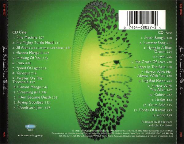 Joe Satriani - Time Machine (CD) (NM or M-, VG+)