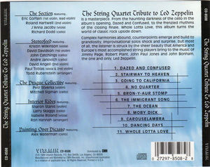 The Vitamin String Quartet - The String Quartet Tribute To Led Zeppelin  (CD) (NM or M-, VG+)