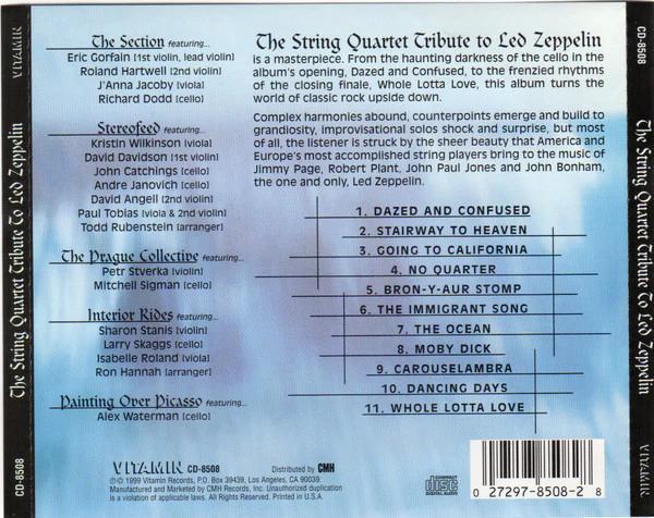 The Vitamin String Quartet - The String Quartet Tribute To Led Zeppelin  (CD) (NM or M-, VG+)
