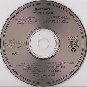 Babyface - Tender Lover (CD) (VG+, VG+)