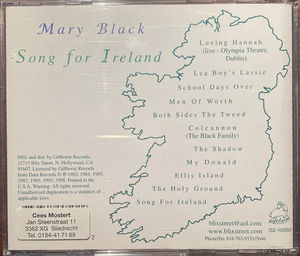 Mary Black - Song For Ireland (CD) (NM or M-, VG+)