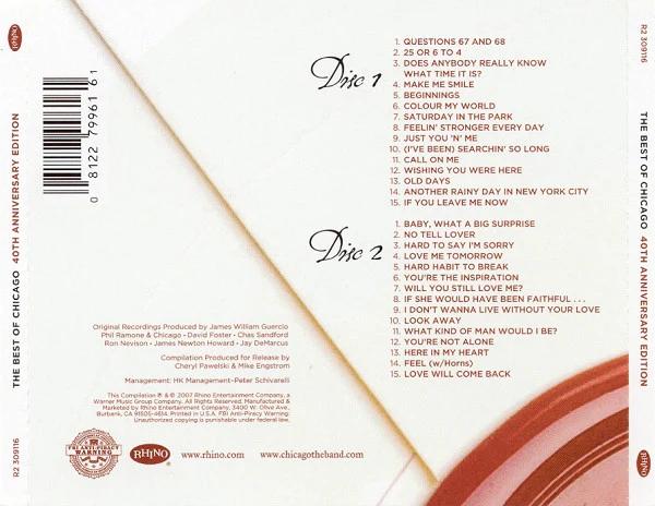 Chicago  - The Best Of Chicago (CD) (NM or M-, NM or M-)
