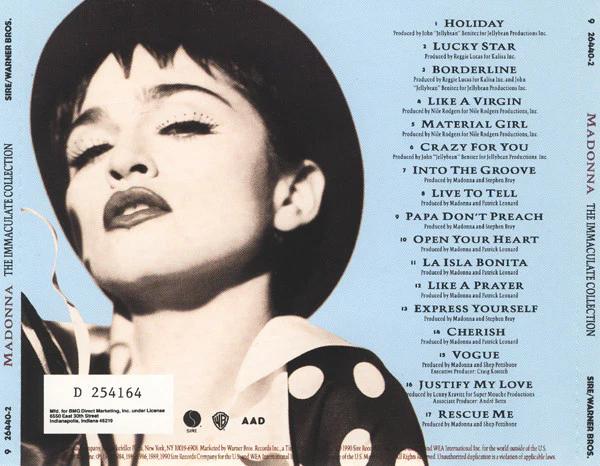Madonna - The Immaculate Collection (CD) (VG+, VG+)
