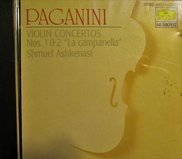 Niccolò Paganini - Shmuel Ashkenasi, Wiener Symphoniker, Heribert Esser - Violin concertos Nos. 1 & 2 "La Campanella" (CD) (NM or M-, NM or M-)