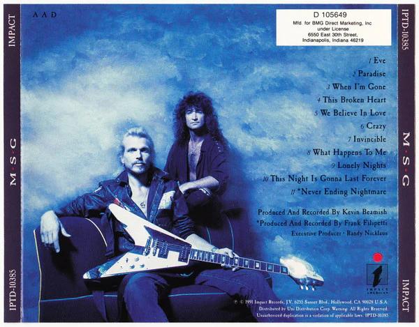 McAuley Schenker Group - MSG (CD) (VG+, VG+)