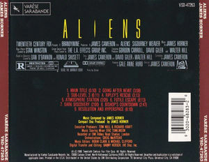 James Horner - Aliens (Original Motion Picture Soundtrack) (CD) (NM or M-, VG+)