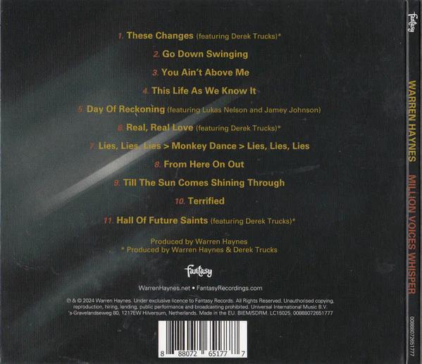 Warren Haynes - Million Voices Whisper (CD) (VG+, VG+)