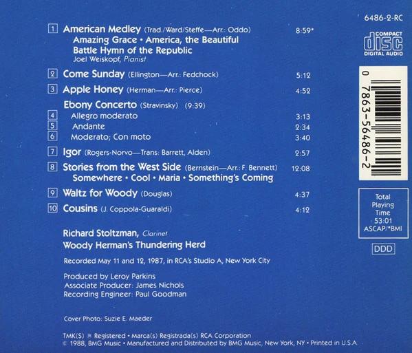 Richard Stoltzman & Woody Herman And The Thundering Herd - Ebony (CD) (VG+, VG+)