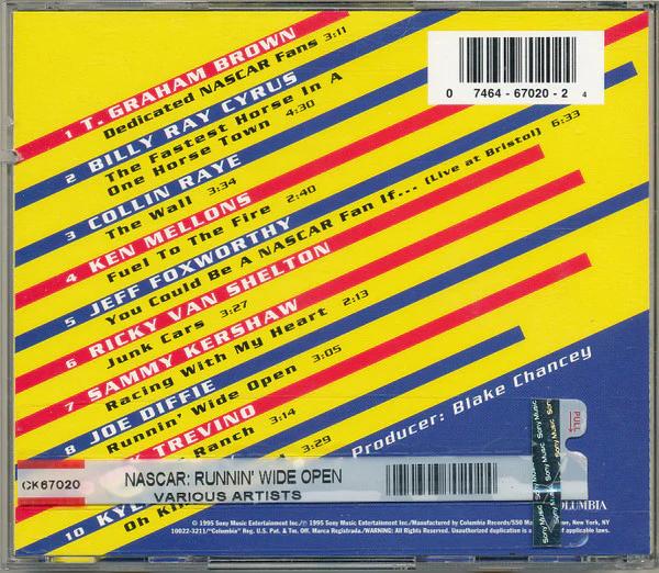 Various - NASCAR: Runnin' Wide Open (CD) (NM or M-, VG+)