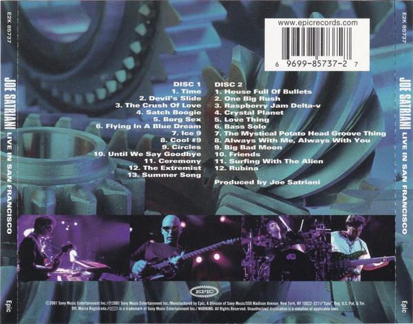 Joe Satriani - Live In San Francisco (CD) (NM or M-, VG+)