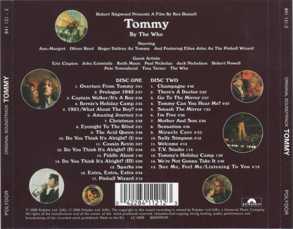 Various - Tommy (Original Soundtrack Recording) (CD) (NM or M-, VG+)