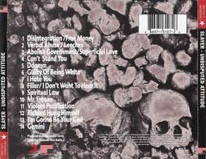 Slayer - Undisputed Attitude (CD) (VG+, VG+)