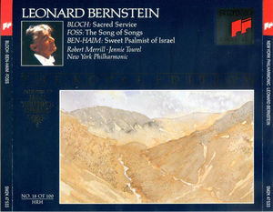 Leonard Bernstein, Ernest Bloch, Lukas Foss, Paul Ben-Haim - Sacred Service/ Song of Songs/ Sweet Psalmist of Israel (CD) (NM or M-, VG+)