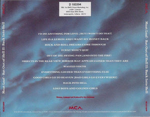 Meat Loaf - Bat Out Of Hell II: Back Into Hell... (CD) (NM or M-, NM or M-)