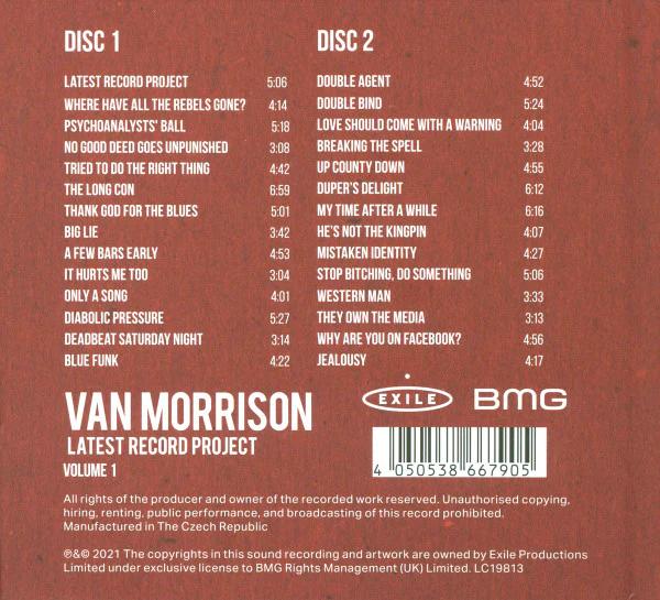 Van Morrison - Latest Record Project (Volume 1) (CD) (M, M)