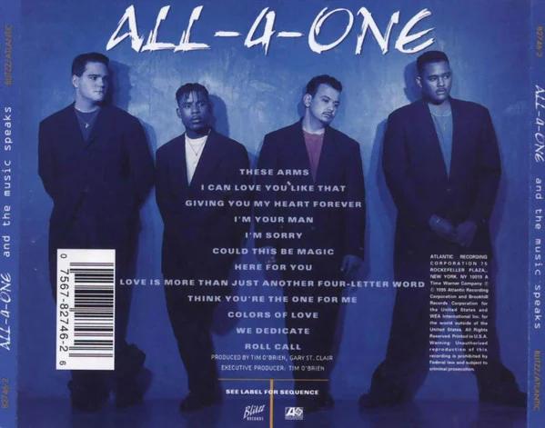 All-4-One - And The Music Speaks (CD) (NM or M-, VG+)