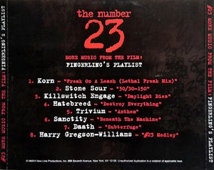 Various - The Number 23: More Music From The Film: Fingerling's Playlist  (CD) (M, M)