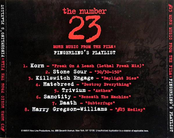 Various - The Number 23: More Music From The Film: Fingerling's Playlist  (CD) (M, M)