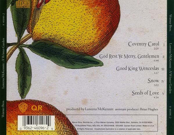 Loreena McKennitt - A Winter Garden (Five Songs For The Season) (CD) (NM or M-, VG+)