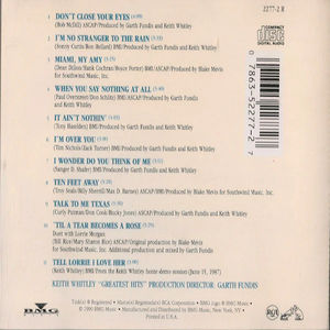 Keith Whitley - Greatest Hits (CD) (VG+, VG+)