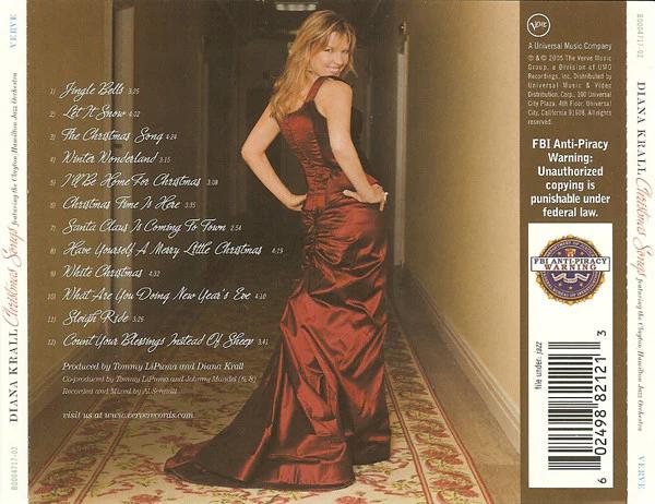 Diana Krall Featuring The Clayton-Hamilton Jazz Orchestra - Christmas Songs (CD) (NM or M-, VG+)