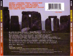 Aerosmith - Rock In A Hard Place (CD) (NM or M-, VG+)