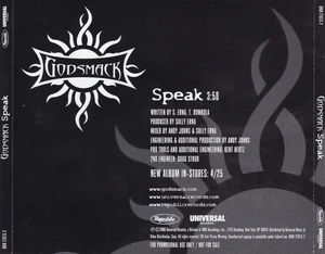 Godsmack - Speak (CD) (NM or M-, NM or M-)