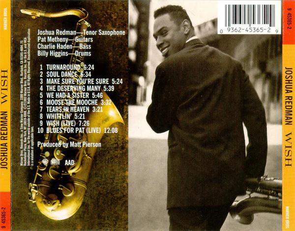 Joshua Redman - Wish (CD) (NM or M-, VG+)