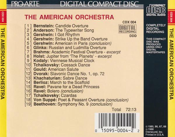 Various - The American Orchestra (CD) (NM or M-, NM or M-)