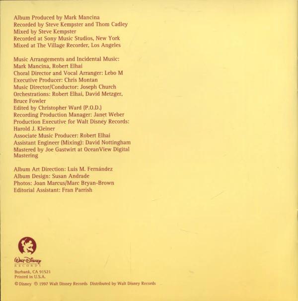 Various - The Lion King - Original Broadway Cast Recording (CD) (NM or M-, VG+)