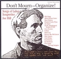 Various - Don't Mourn - Organize! Songs Of Labor Songwriter Joe Hill (CD) (VG+, VG+)