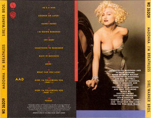 Madonna - I'm Breathless (Music From And Inspired By The Film Dick Tracy) (CD) (VG+, VG+)