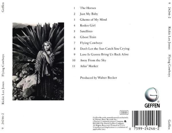 Rickie Lee Jones - Flying Cowboys (CD) (NM or M-, VG+)
