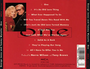 George Jones & Tammy Wynette - One (CD) (VG+, VG+)