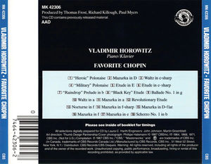 Vladimir Horowitz - Favorite Chopin (CD) (NM or M-, NM or M-)